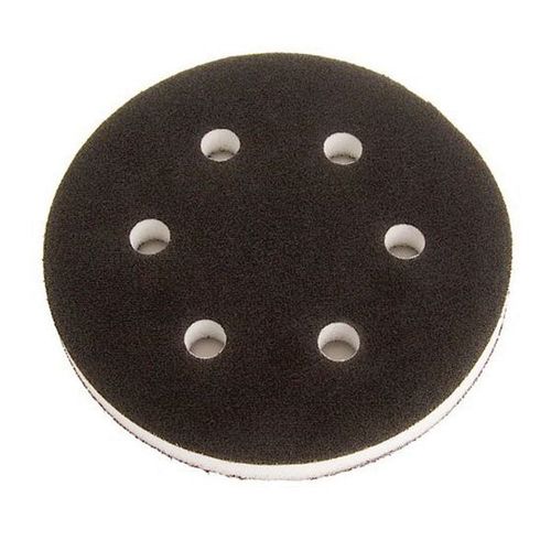 Mirka 1066-EACH 1066 Grip Faced Interface Pad, 6 in Dia x 1/2 in THK, Hook and Loop Attachment