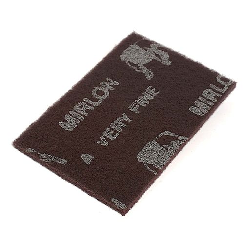 18 Series Non-Woven Scuff Pad, 6 in W x 9 in L, 360 Grit, Very Fine Grade, Maroon