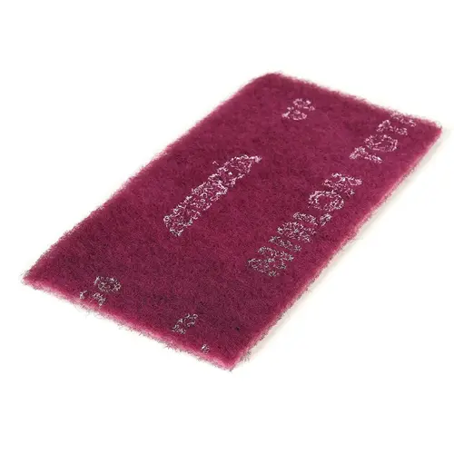 18 Series Non-Woven Scuff Pad, 4-1/2 in W x 9 in L, 360 Grit Maroon