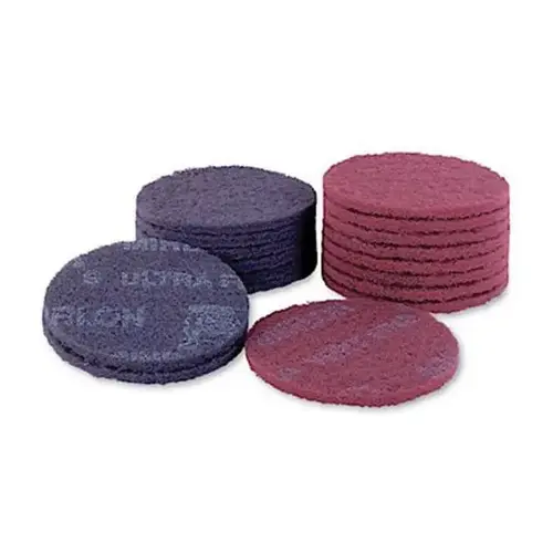 18 Series Non-Woven Scuff Disc, 6 in Dia, 1500 Grit Gray