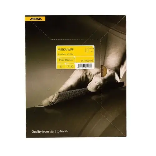 21104P100 21 Series Plain Finishing Sheet, 9 in W x 11 in L, P100 Grit Black