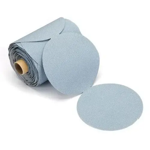 22314500 22 Series Semi-Open Coated Link Roll Sanding Disc, 5 in, P500 Grit, Aluminum Oxide Blue