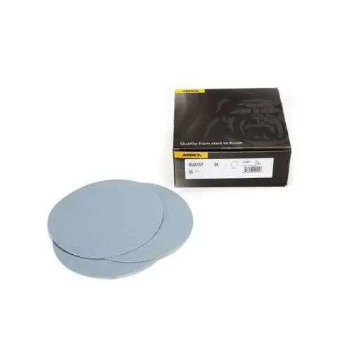 22612320 22 Series Semi-Open Coated Grip-On Sanding Disc, 5 in, P320 Grit, Aluminum Oxide Blue