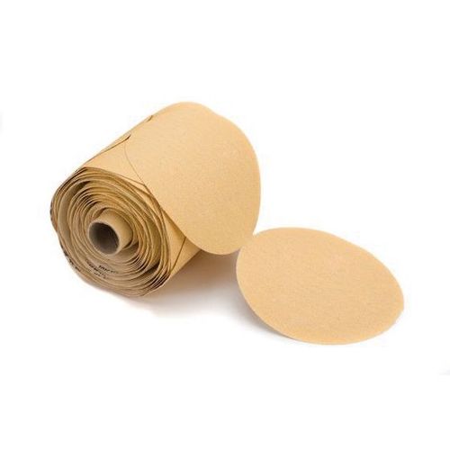 23314180 23 Series Semi-Open Coated Link Roll Sanding Disc, 5 in, P180 Grit, Aluminum Oxide Gold