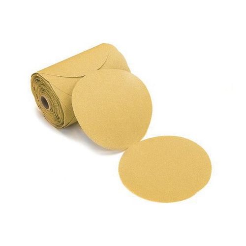 23342220 23 Series Semi-Open Coated Link Roll Sanding Disc, 6 in, P220 Grit, Aluminum Oxide Gold