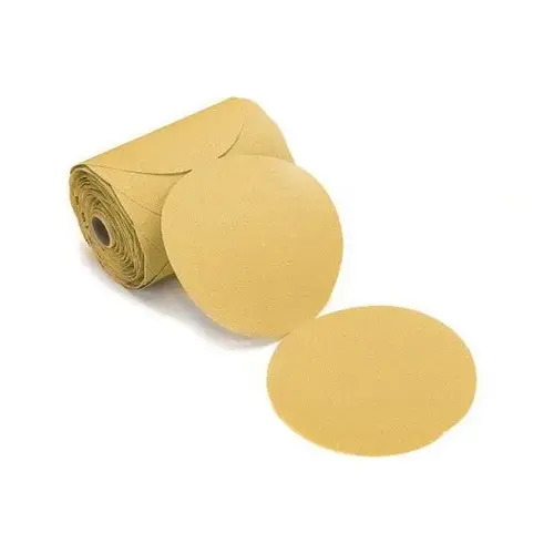 23343400 23 Series Semi-Open Coated Link Roll Sanding Disc, 6 in, P400 Grit, Aluminum Oxide Gold