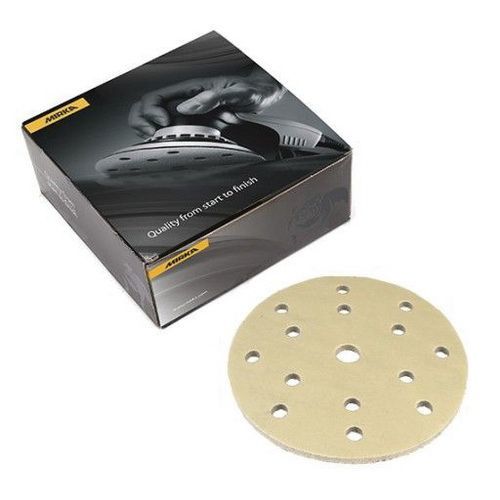 23645500 23 Series Semi-Open Coated Grip-On Sanding Disc, 6 in, P500 Grit, Aluminum Oxide Gold