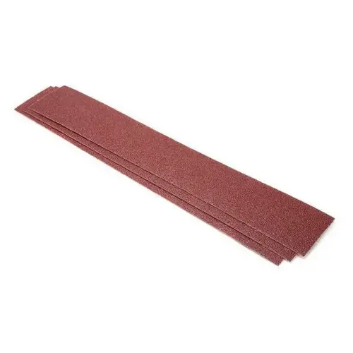 40364080 40 Series Semi-Open Coated File Sheet, 2-3/4 in W x 16-1/2 in L, P80 Grit Maroon