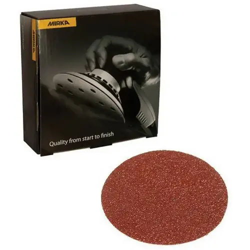 40622120 40 Series Semi-Open Coated Grip-On Sanding Disc, 6 in, P120 Grit, Aluminum Oxide Maroon