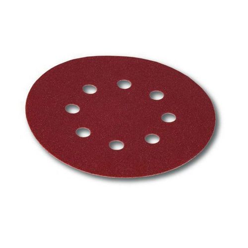 40632040 40 Series Semi-Open Coated Grip-On Sanding Disc, 8 in, P40 Grit, Aluminum Oxide Maroon