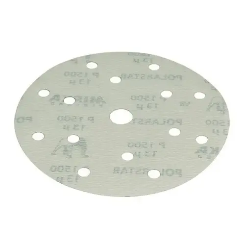 FA Series Semi-Open Coated Grip-On Sanding Disc, 6 in, P800 Grit, Silicon Carbide Green