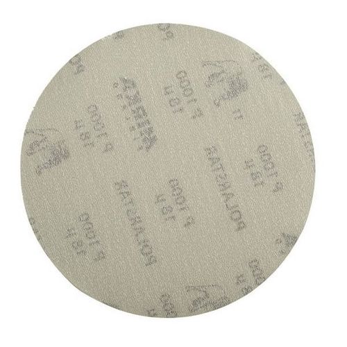 FA Series Semi-Open Coated Grip-On Sanding Disc, 5 in, P1500 Grit, Silicon Carbide Green