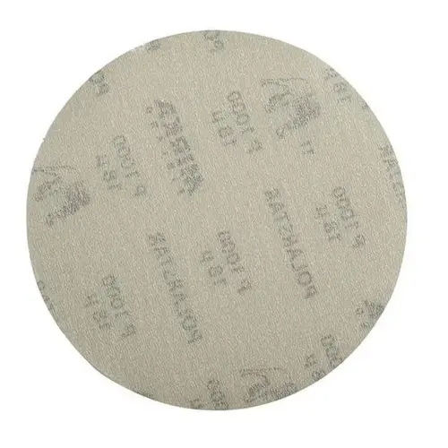 FA Series Semi-Open Coated Grip-On Sanding Disc, 5 in, P1000 Grit, Silicon Carbide Green