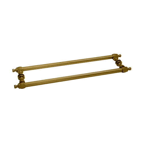 Antique Brass Colonial Style 18" Back-to-Back Towel Bars