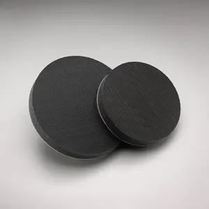 Norton 05457 05457 Interface Pad, 3 in Dia x 1/2 in THK, Hook and Loop Attachment Black