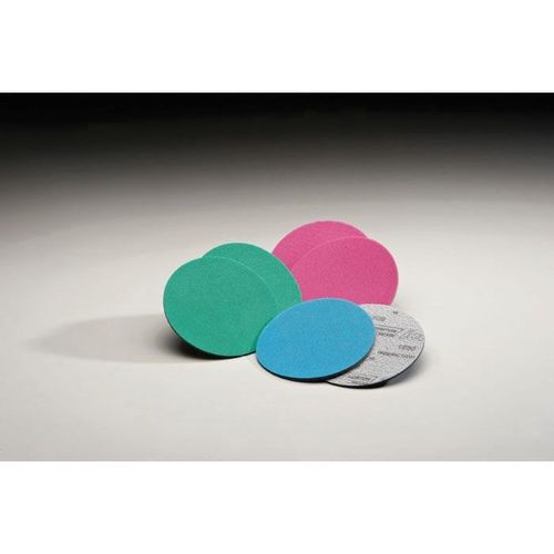 06014 Q255 Series Open Mesh NorGrip Sanding Disc, 6 in, P2000 Grit, Aluminum Oxide Magenta