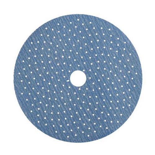 07745 A975 Series NorGrip Sanding Disc, 5 in, P80 Grit, Ceramic Alumina Blue