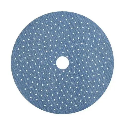 07778 A975 Series NorGrip Sanding Disc, 6 in, P280 Grit, Ceramic Alumina Blue