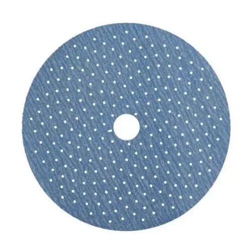 07781 NorGrip Sanding Disc, 6 in, P320 Grit, Ceramic Alumina Blue