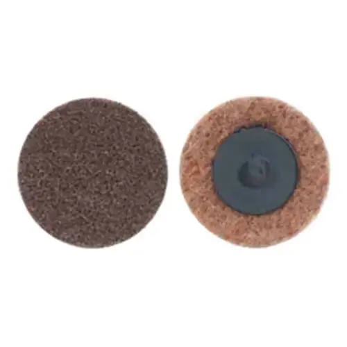 Norton 66261009194 09194 Non-Woven Quick Change Sanding Disc, 3 in, TR (Type III) Attachment Brown