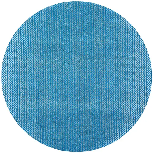 M920 Net Sanding Disc, 6 in, P320 Grit, Ceramic Alumina, Hook and Loop Attachment Blue