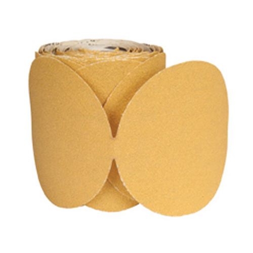 49836 A290 Series Non-Vacuum Sanding Disc Roll, 6 in, P240 Grit, Aluminum Oxide, PSA Attachment Yellow