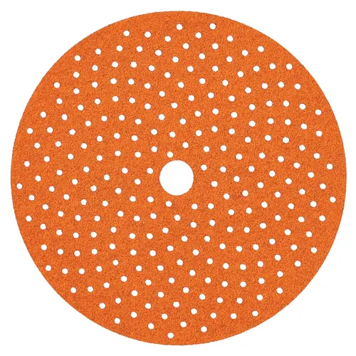 97508 A995 Series Vacuum Sanding Disc, 6 in, P180 Grit, Ceramic Alumina Orange