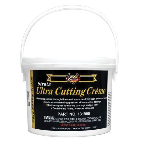 Presta Products 131905 Ultra Cutting Creme, 3 kg Tub, Yellow