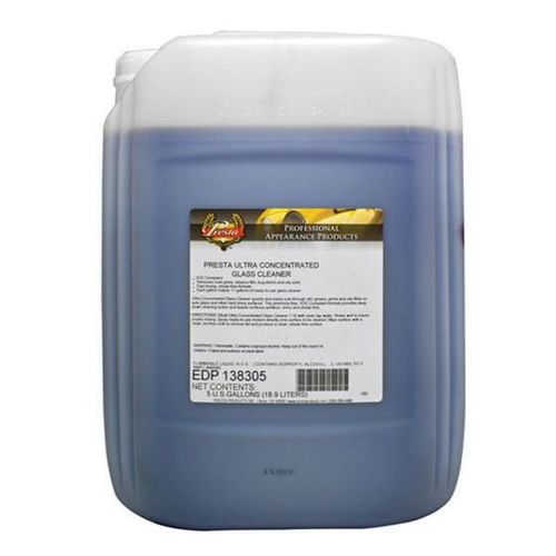 Presta Products 138305 Ultra Concentrated Glass Cleaner, 5 gal Can, Purple