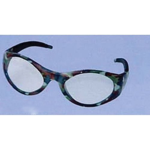 Safety Glasses, Clear Lens, Camouflage Frame