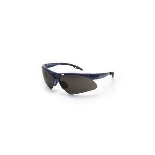 SAS Safety Corp. 540-0303 Lightweight Safety Glasses, Universal, Smoke Mirror Lens, Blue Frame