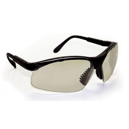 Lightweight Safety Glasses, Universal, Indoor/Outdoor Mirror Lens, Black Frame