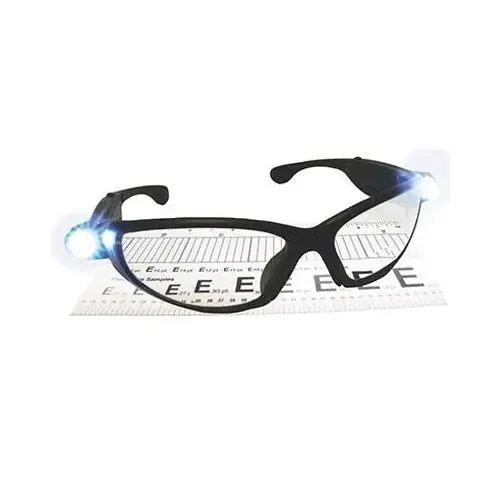 Lightweight Safety Eyeware, 2.0x Diopter, Clear Lens, Black Frame