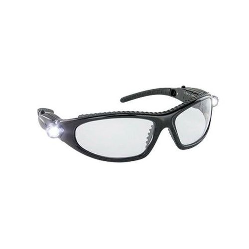 Safety Glasses, Clear Lens, Black Frame