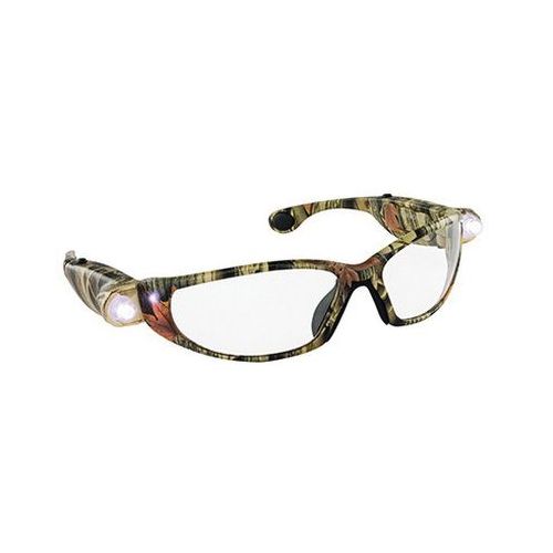 Safety Glasses, Clear Lens, Camouflage Tan Frame