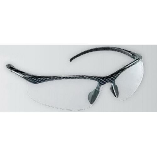 Lightweight Safety Glasses, Clear Lens, Black Frame