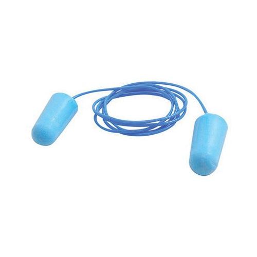 Corded Ear Plug, 31 dB NRR, Blue, Foam