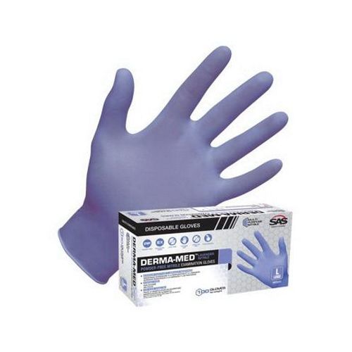 Disposable Gloves, Small, Nitrile, Purple