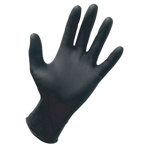 Disposable Gloves, 2X-Large, Nitrile, Black