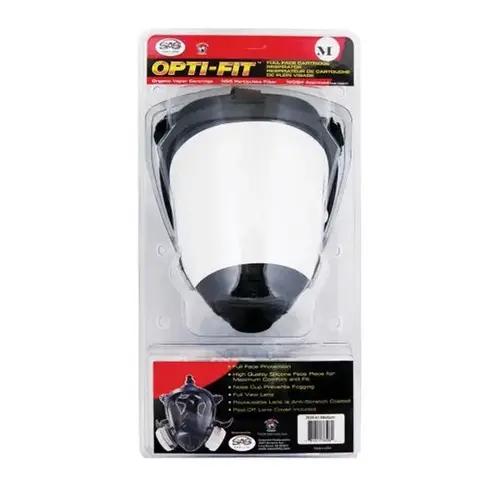 Full-Face Respirator, Small, N95 Filter, Silicone