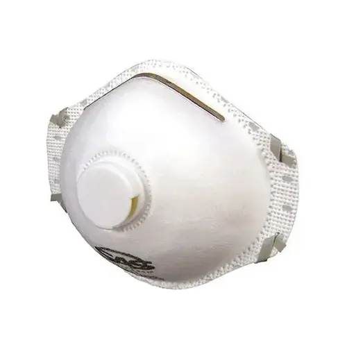 Valved Particulate Respirator, N95 Filter, Polypropylene Fabric, White