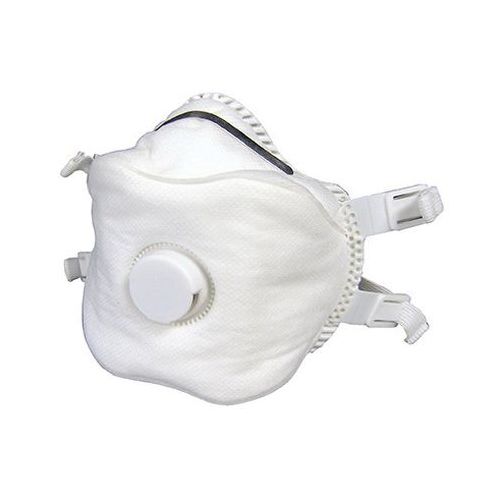Valved Particulate Respirator, P100 Filter, Polypropylene Fabric, White