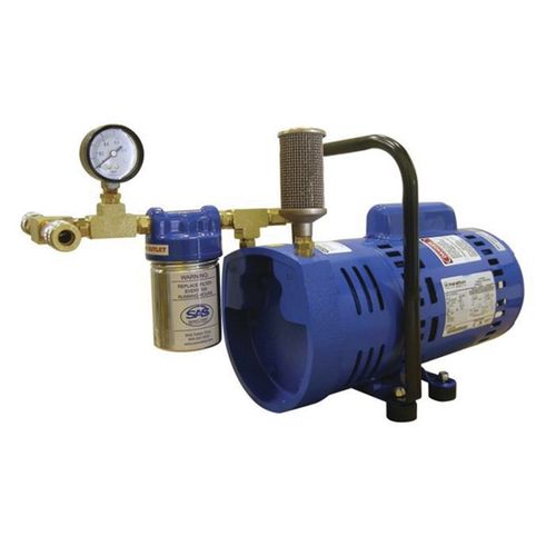 Two Person Oil-Less Air Pump, Use With: Supplied Air Respirator and Systems