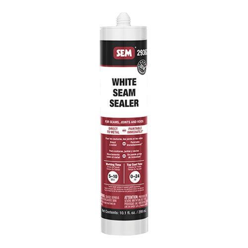 2900 1-Component Seam Sealer, 10.1 fl-oz Tube, Liquid, White, 1K Component, 24 hr at 70 deg F Curing