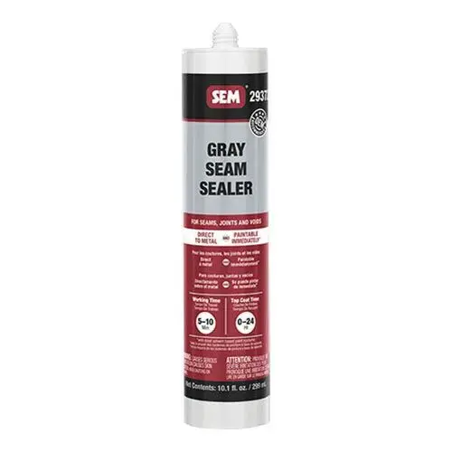 2900 1-Component Seam Sealer, 10.1 fl-oz Tube, Liquid, Gray, 1K Component, 24 hr at 70 deg F Curing