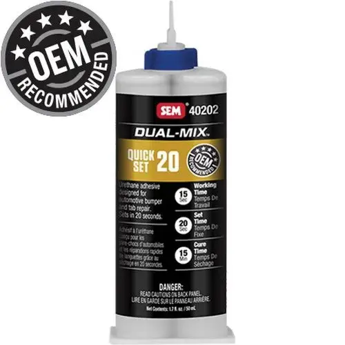 2-Component Adhesive, 1.7 oz Cartridge, Solid, Clear