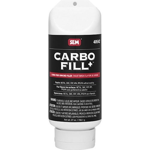 Carbon Filler, 16 oz Tube, Light Gray, Liquid