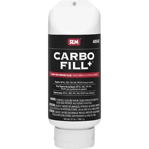 Carbon Filler, 16 oz Tube, Light Gray, Liquid