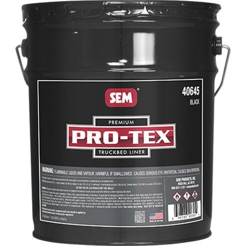Pro-Tex 40645 Truckbed Liner Kit, 5 gal, Black, Liquid, 125 sq-ft Coverage