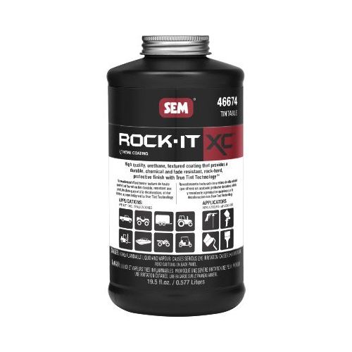 Rock-It XC 46674 Truckbed Liner, 1 qt Bottle, Gray Opaque, Liquid, 102 sq-ft/gal Coverage